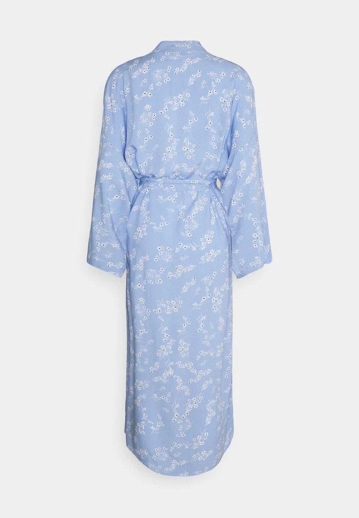 Vêtement De Nuit ANNA FIELD Anna Field Lisha Long Printed Robe Bleu Femme | DCD-0672765